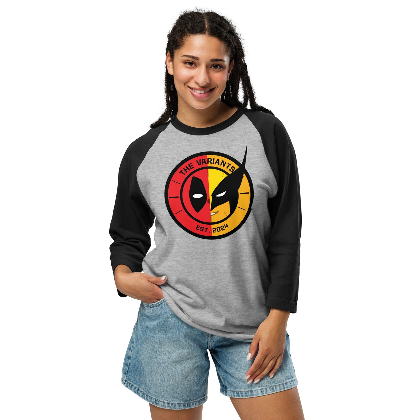 Deadpool & Wolverine The Variants Baseball Tee