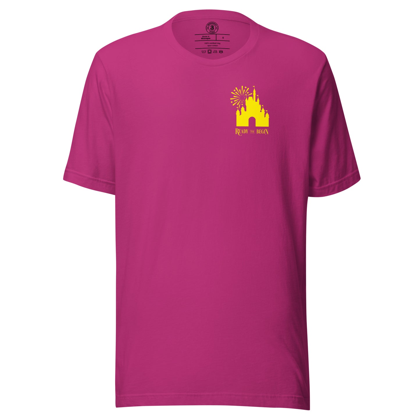 Ready to Begin Corner Style Tee (Yellow Castle)