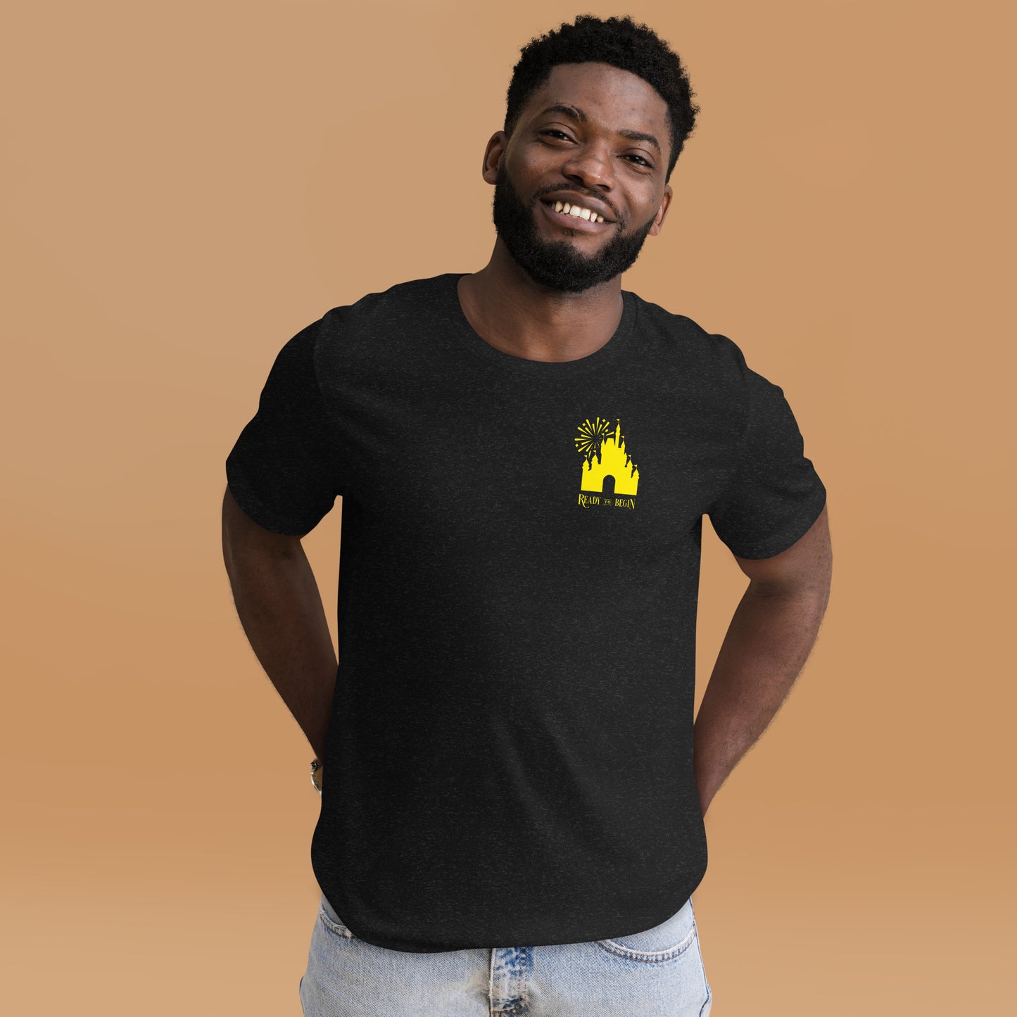 Ready to Begin Corner Style Tee (Yellow Castle)