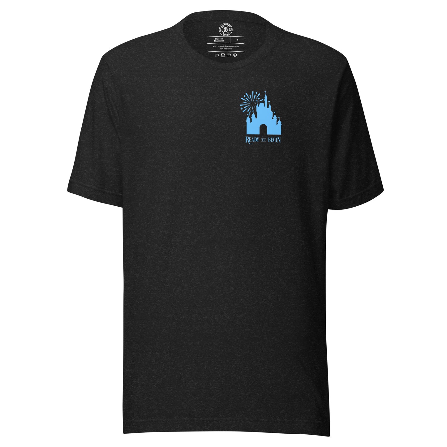 Ready to Begin Corner Style Tee (Blue Castle)