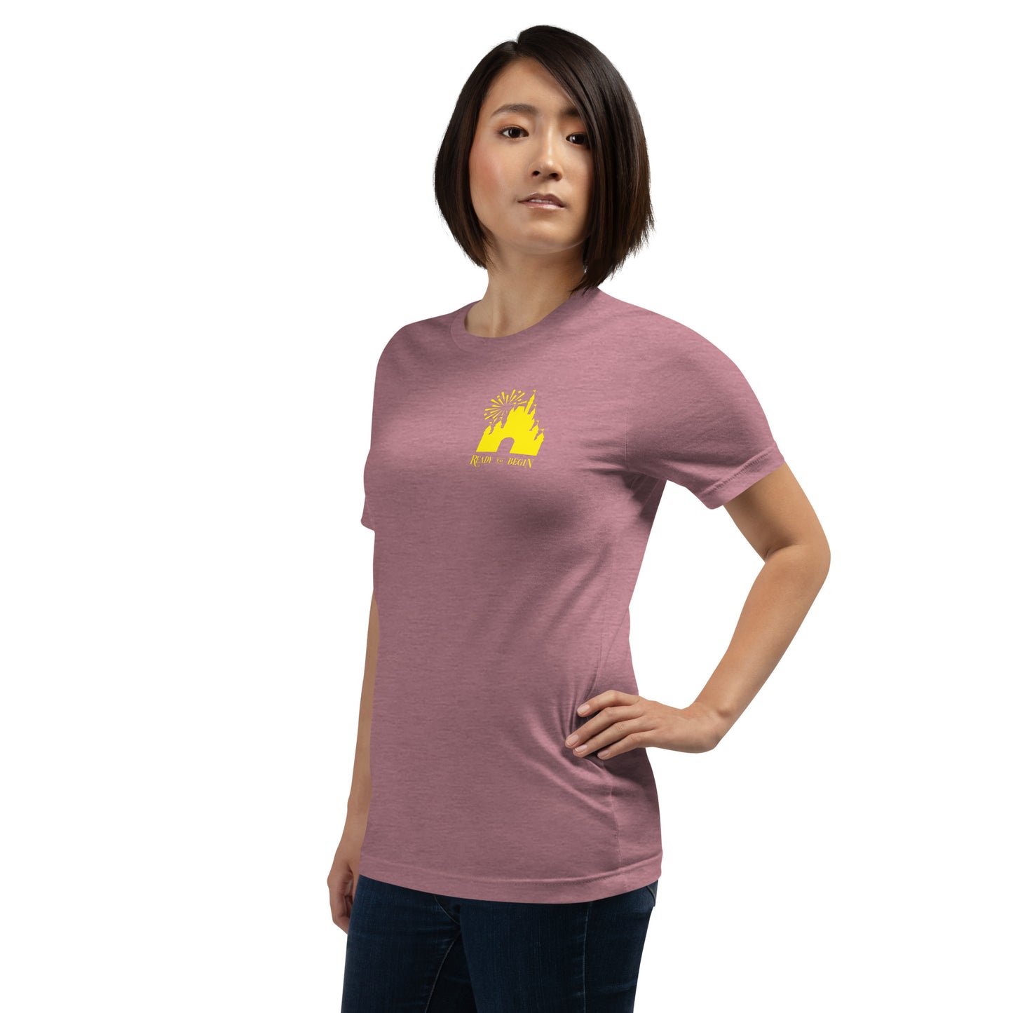 Ready to Begin Corner Style Tee (Yellow Castle)
