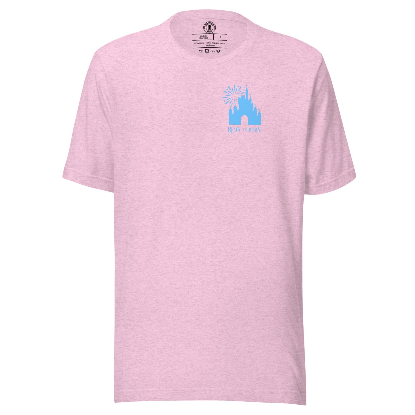 Ready to Begin Corner Style Tee (Blue Castle)