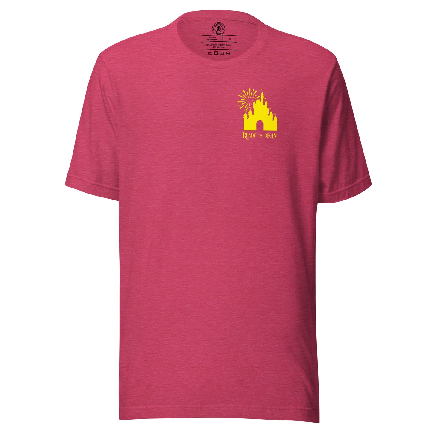 Ready to Begin Corner Style Tee (Yellow Castle)