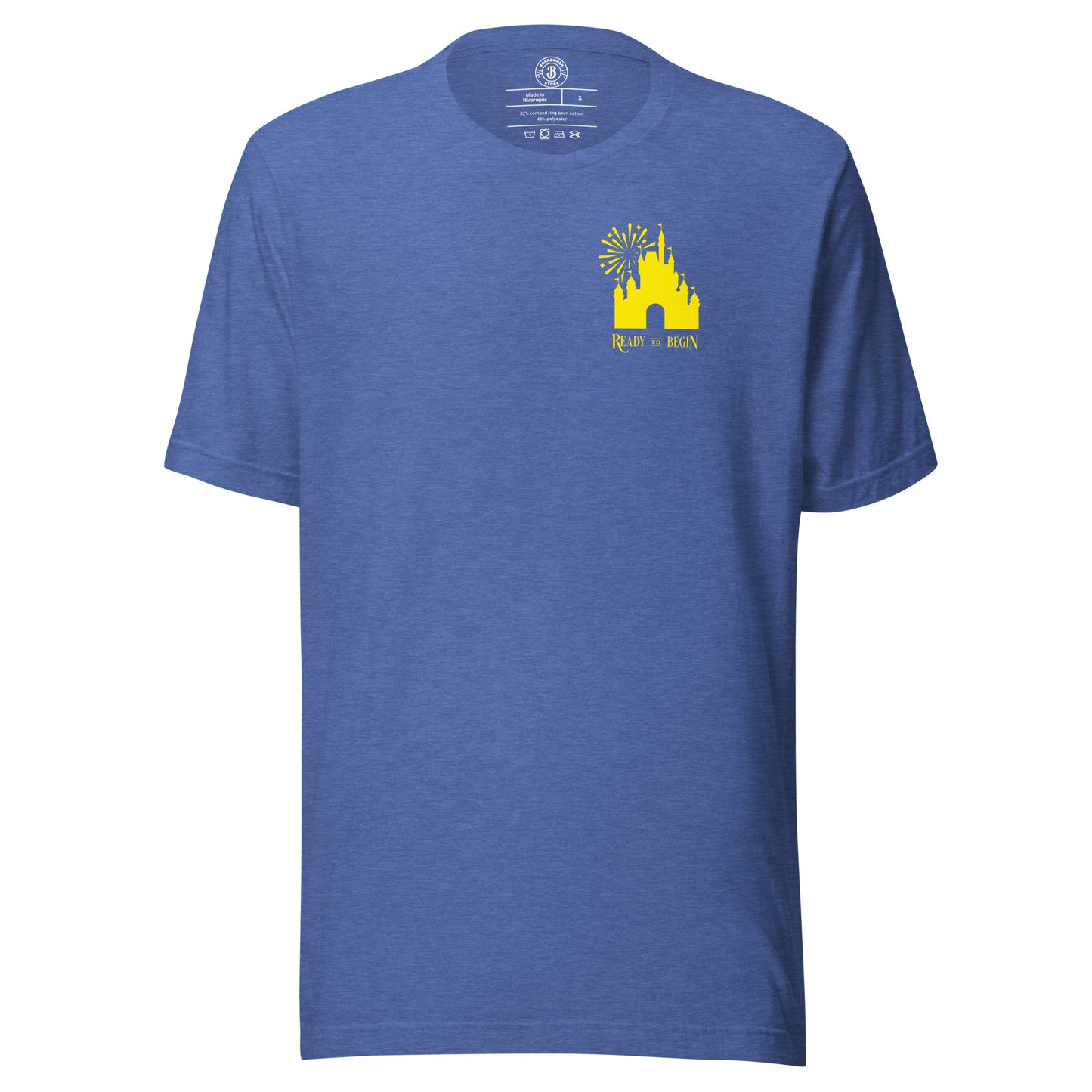 Ready to Begin Corner Style Tee (Yellow Castle)