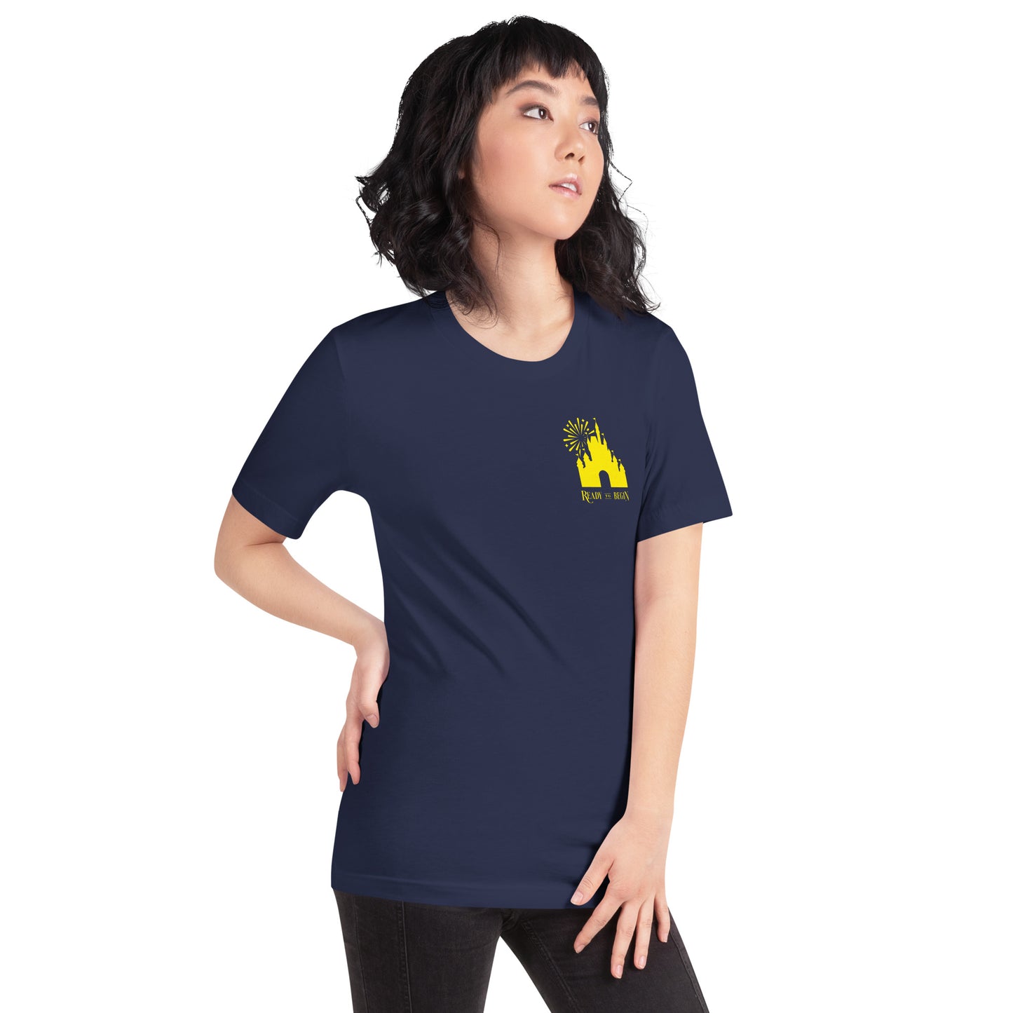 Ready to Begin Corner Style Tee (Yellow Castle)