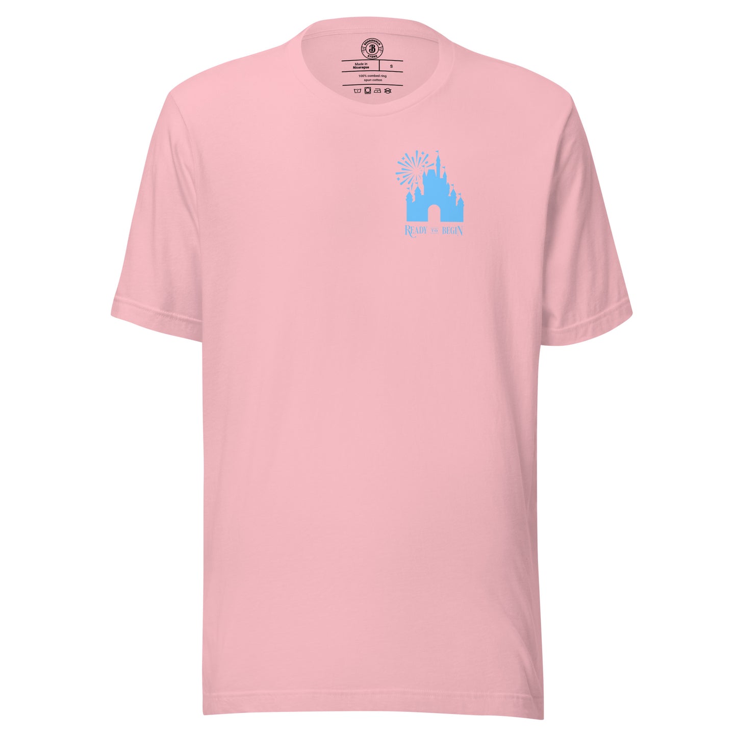 Ready to Begin Corner Style Tee (Blue Castle)