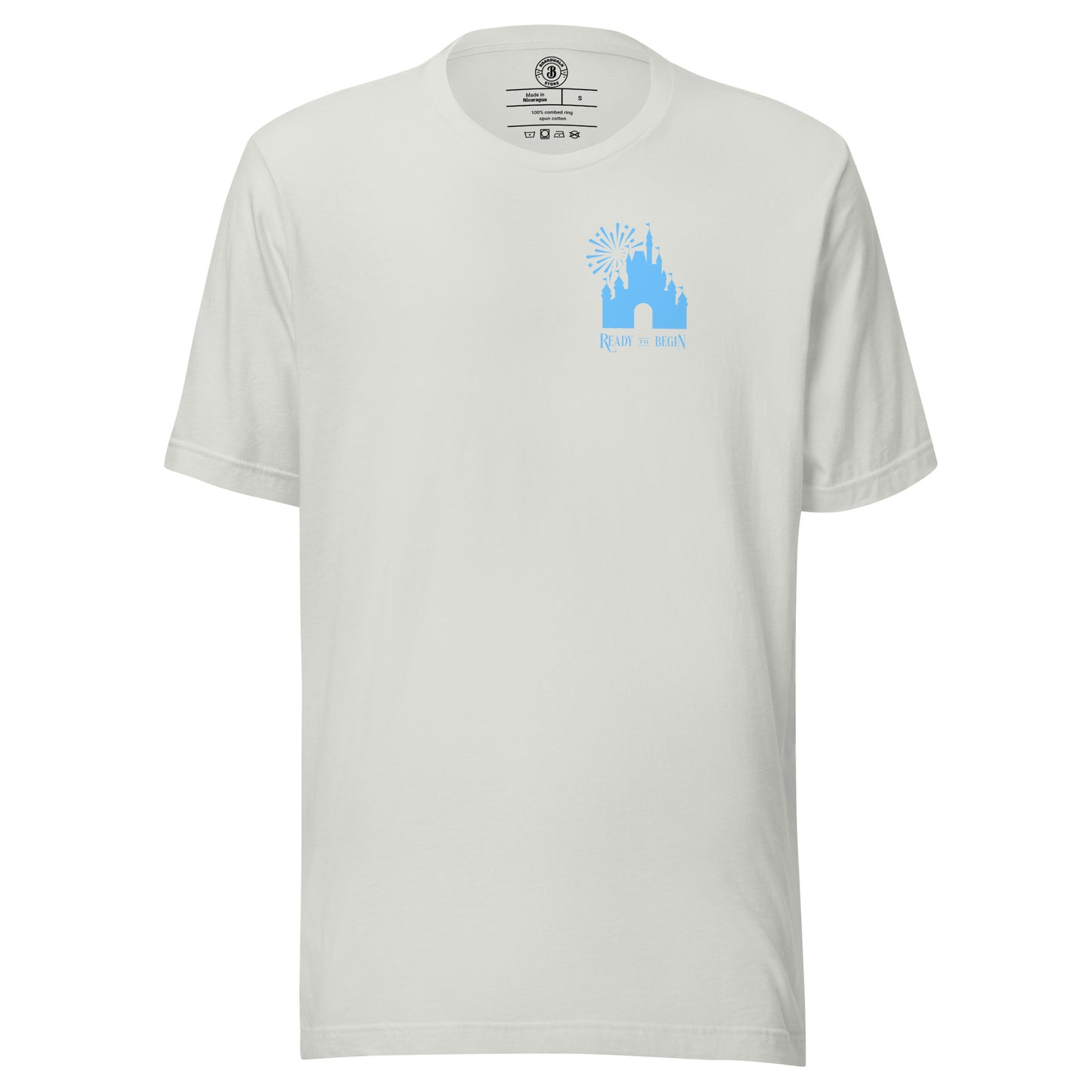 Ready to Begin Corner Style Tee (Blue Castle)