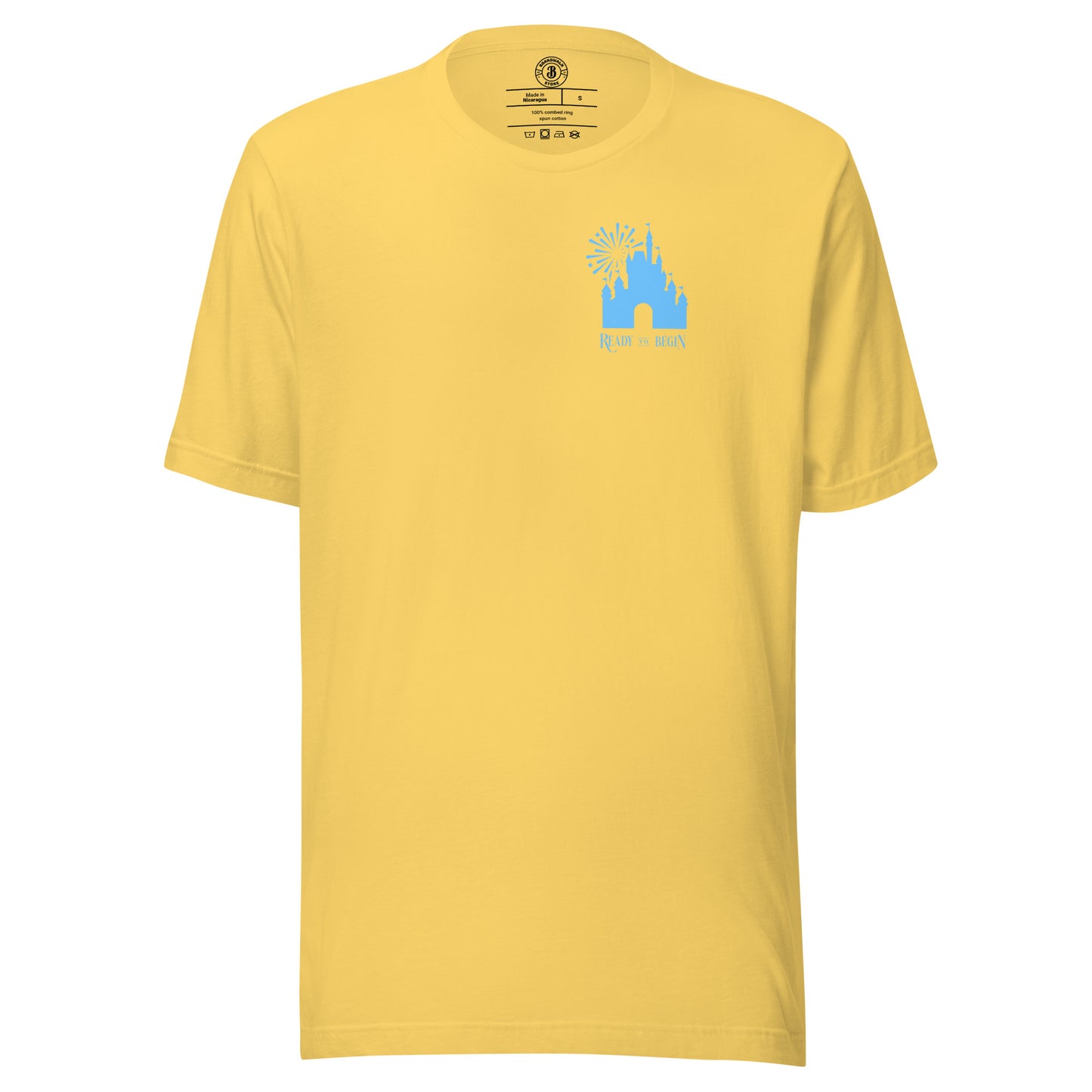 Ready to Begin Corner Style Tee (Blue Castle)