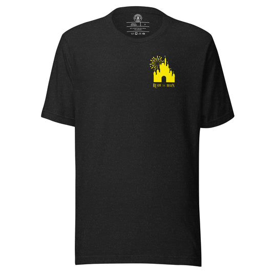 Ready to Begin Corner Style Tee (Yellow Castle)